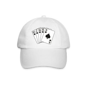 Royal Flush - Baseballkappe - Weiß/Weiß - Vorne