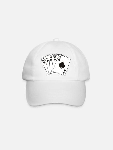 Royal Flush - Baseballkappe - Weiß/Weiß