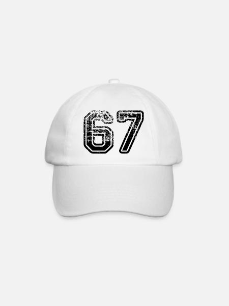 67 - Baseballkappe - Weiß/Weiß