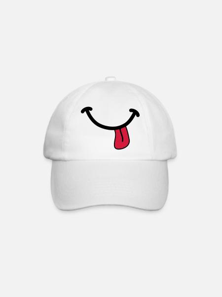 SMILEY - Baseballkappe - Weiß/Weiß