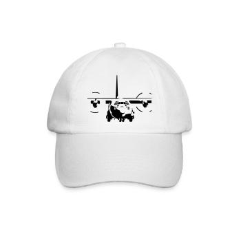C-130 Hercules - Baseballkappe - Weiß/Weiß - Vorne