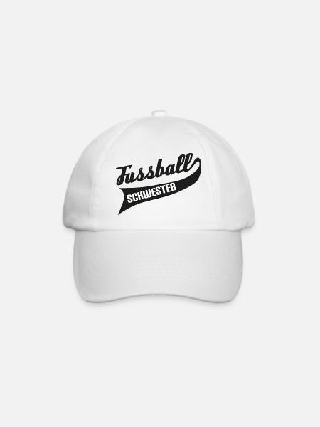 Fußball Schwester - Baseballkappe - Weiß/Weiß