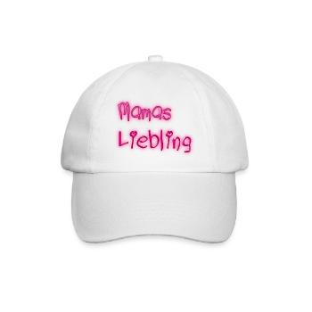 Mamas Liebling - Baseballkappe - Weiß/Weiß - Vorne