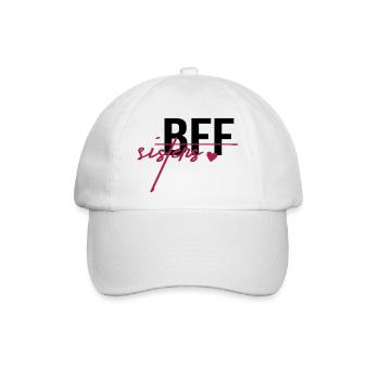 BFF Sisters - Baseballkappe - Weiß/Weiß - Vorne