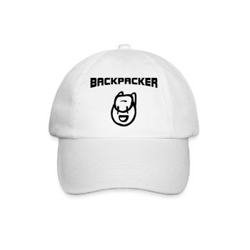 Backpacker Rucksack - Baseballkappe - Weiß/Weiß - Vorne