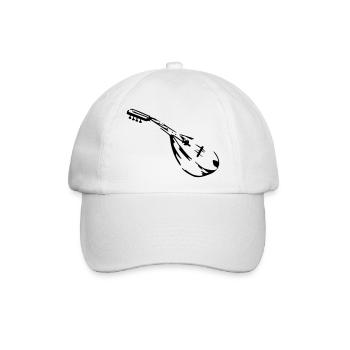 mandoline musiker - Baseballkappe - Weiß/Weiß - Vorne