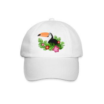 Tukan - Baseballkappe - Weiß/Weiß - Vorne