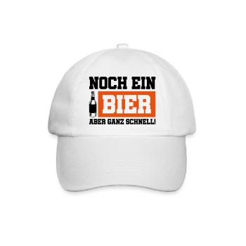 noch ein bier schnell - Baseballkappe - Weiß/Weiß - Vorne