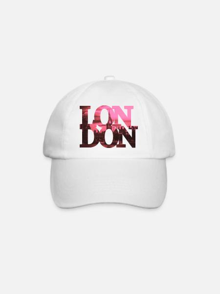 London - Baseballkappe - Weiß/Weiß