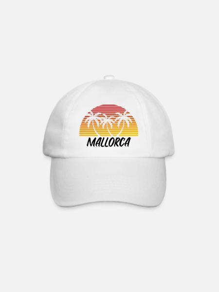 Mallorca - Baseballkappe - Weiß/Weiß
