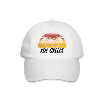 Kos Griechenland - Baseballkappe - Weiß/Weiß - Vorne