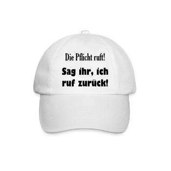 Lustiger cooler Spruch - Baseballkappe - Weiß/Weiß - Vorne