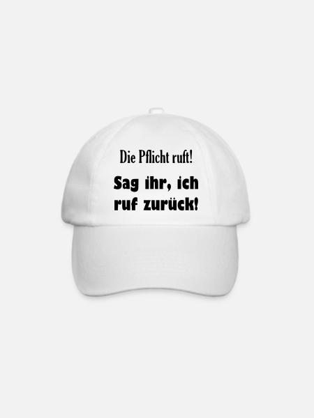 Lustiger cooler Spruch - Baseballkappe - Weiß/Weiß