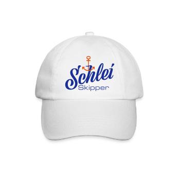Schlei-Skipper mit Anker - Baseballkappe - Weiß/Weiß - Vorne