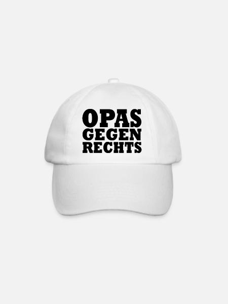 OPAS GEGEN RECHTS - Baseballkappe - Weiß/Weiß