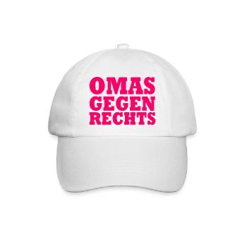 OMAS GEGEN RECHTS - Baseballkappe - Weiß/Weiß - Vorne