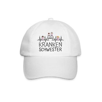 Kinderkrankenschwester Kinder Krankenschwester - Baseballkappe - Weiß/Weiß - Vorne