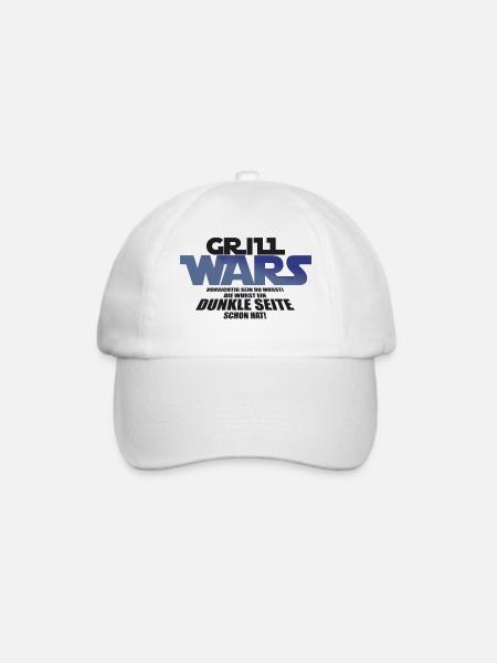Grill Wars Grillen Grillmeister Hobby - Baseballkappe - Weiß/Weiß