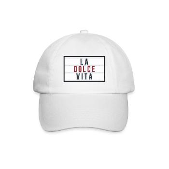 LA DOLCE VITA - RED - Baseballkappe - Weiß/Weiß - Vorne
