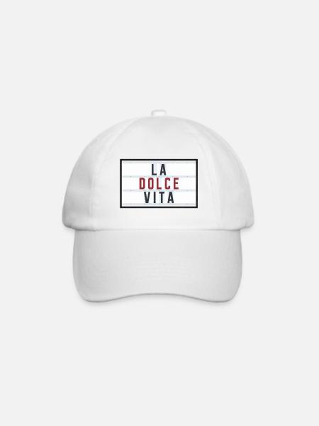 LA DOLCE VITA - RED - Baseballkappe - Weiß/Weiß
