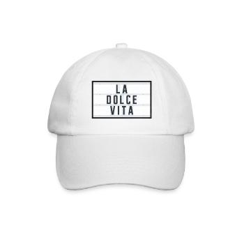 LA DOLCE VITA - Baseballkappe - Weiß/Weiß - Vorne