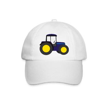 Traktor Trecker - Baseballkappe - Weiß/Weiß - Vorne