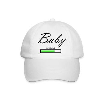 Baby is loading... - Baseballkappe - Weiß/Weiß - Vorne