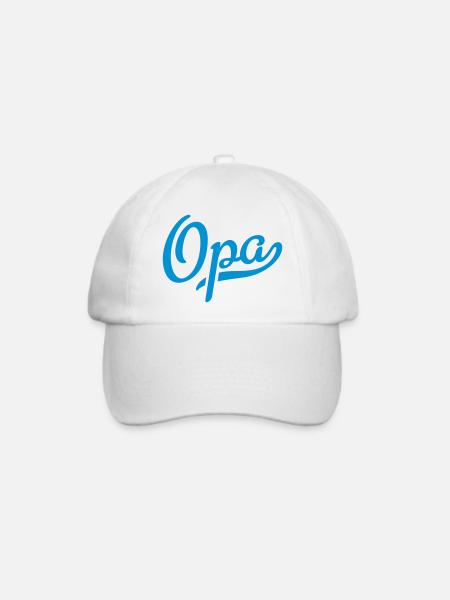 opa - Baseballkappe - Weiß/Weiß