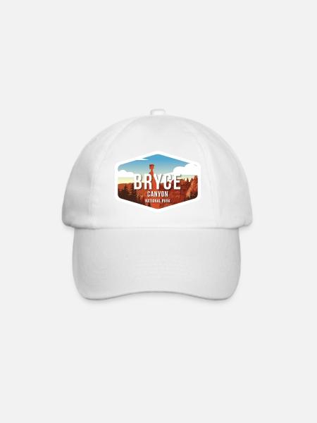 Bryce Canyon National Park Gift Souvenir - Baseballkappe - Weiß/Weiß