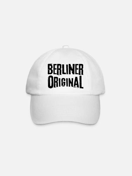 Berlin Berliner Original Berlinerin Geschenkidee - Baseballkappe - Weiß/Weiß