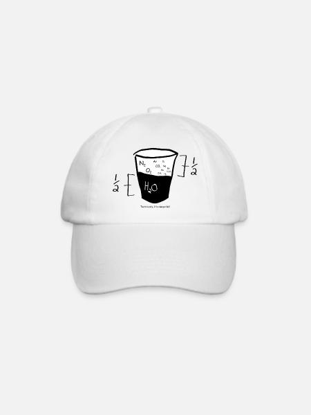 Nerd Math Grafik - Baseballkappe - Weiß/Weiß