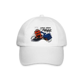 D TRUCK KONTROLLE DE - Baseballkappe - Weiß/Weiß - Vorne