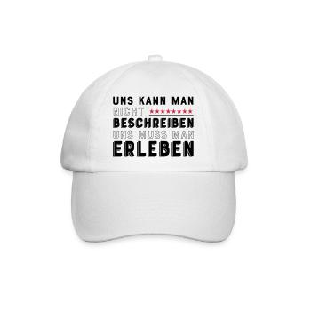 Freunde für immer - Baseballkappe - Weiß/Weiß - Vorne