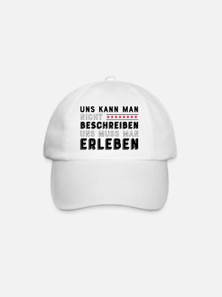 Freunde für immer - Baseballkappe - Weiß/Weiß