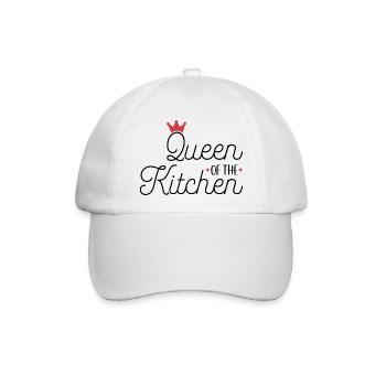 Queen of the Kitchen - Baseballkappe - Weiß/Weiß - Vorne