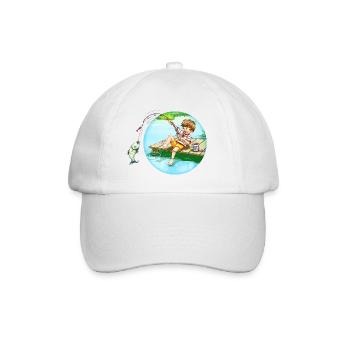 Großer Fang - Baseballkappe - Weiß/Weiß - Vorne