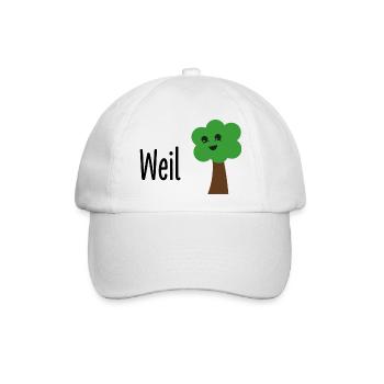 Weil Baum - Baseballkappe - Weiß/Weiß - Vorne