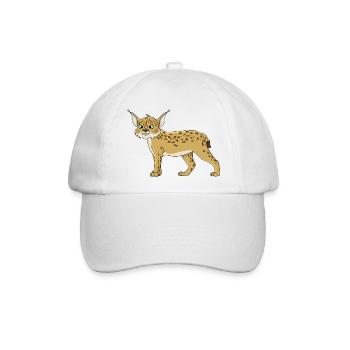 Luchs - Baseballkappe - Weiß/Weiß - Vorne