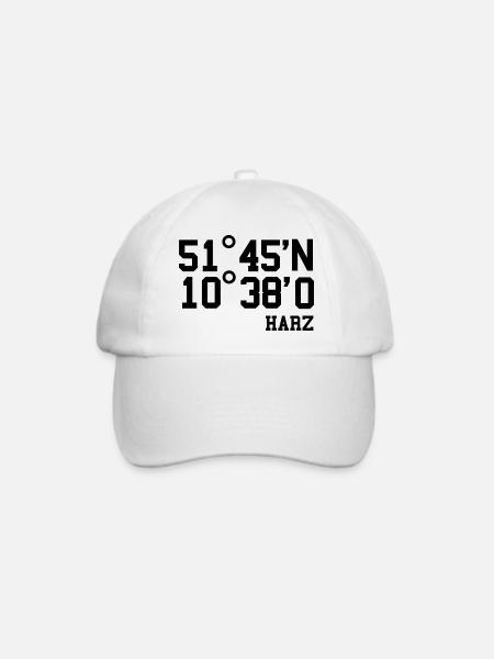 Harz Wandern Walpurgisnacht Gebirge Hexe Geschenk - Baseballkappe - Weiß/Weiß