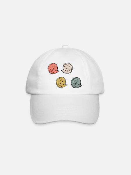 Igel Spaziergang - Baseballkappe - Weiß/Weiß