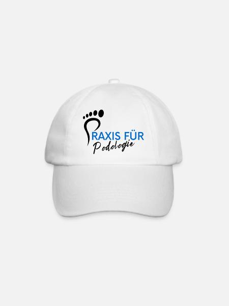 Praxis für Podologie - Baseballkappe - Weiß/Weiß