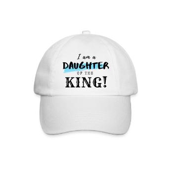 Ich bin eine Tochter des Königs - Christian Clothing - Baseballkappe - Weiß/Weiß - Vorne