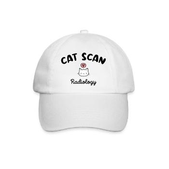 CAT SCAN Radio Manipulator Katzenradiologie - Baseballkappe - Weiß/Weiß - Vorne