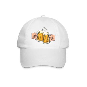 Bier - Baseballkappe - Weiß/Weiß - Vorne