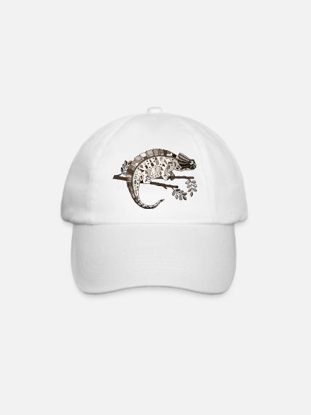 Chamäleon - Baseballkappe - Weiß/Weiß