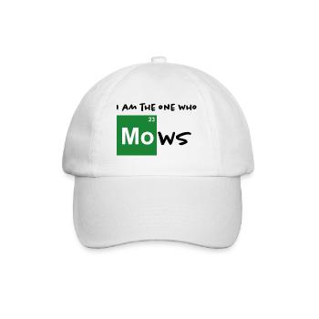 i am the one who mows / Rasenmäher grün - Baseballkappe - Weiß/Weiß - Vorne