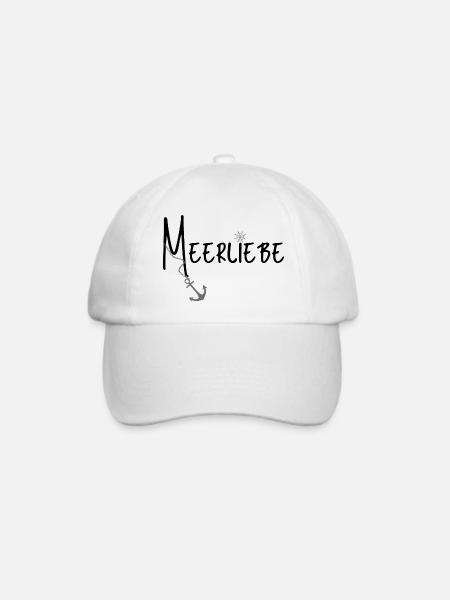 Meerliebe - Baseballkappe - Weiß/Weiß