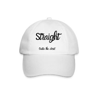 Design kommt aus dem Schrank - Baseballkappe - Weiß/Weiß - Vorne