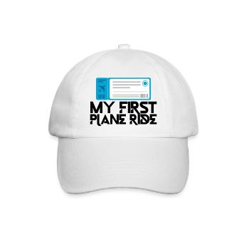 My First Plane Ride 32 - Baseballkappe - Weiß/Weiß - Vorne