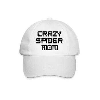 Lustige verrückte Spinne Mama Haustier Spinne Besitzer - Baseballkappe - Weiß/Weiß - Vorne